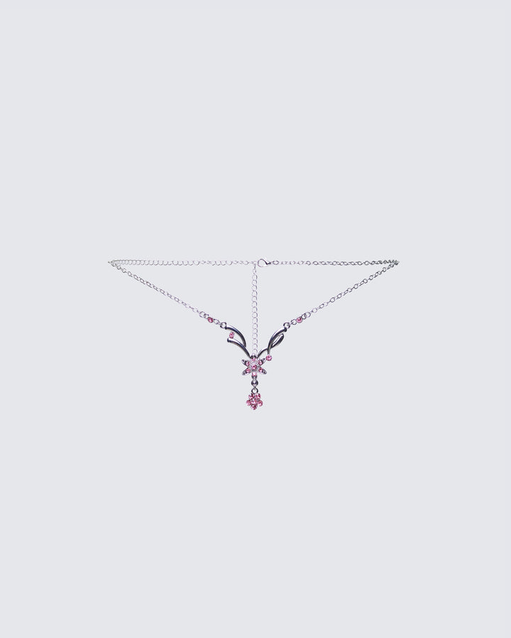 Khara Silver Tattoo Charm Belly Chain