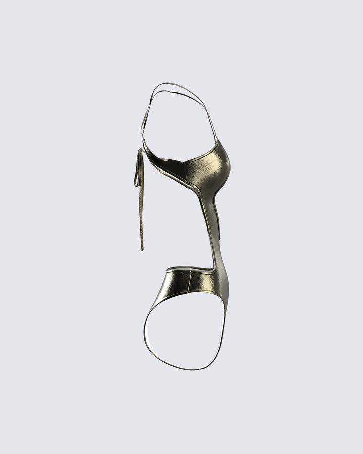 Jarah Metallic Gunmetal One Piece