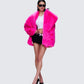 Women's pink jacket alternate angle – FINESSE