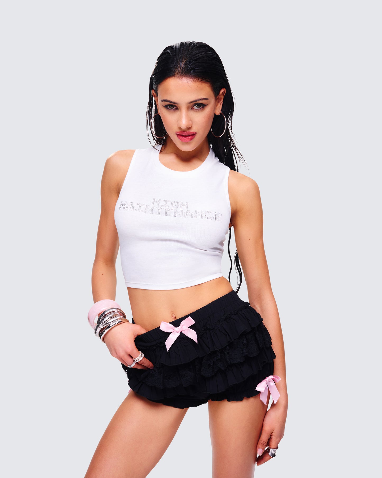 Women's cotton matching set alternate angle β FINESSE