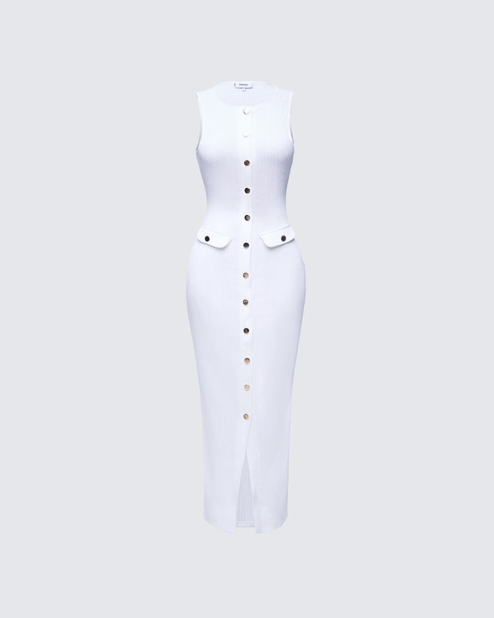 Women's ivory maxi dress – FINESSE